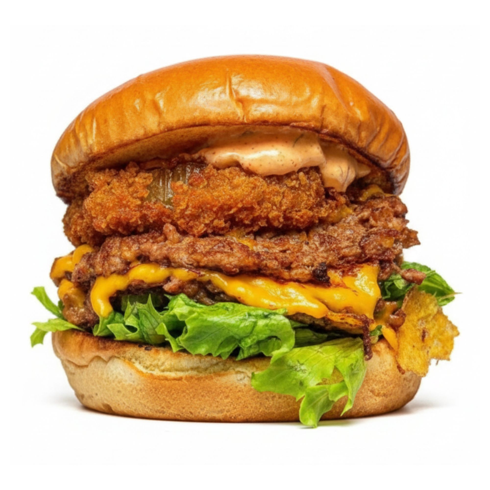 Restaurant food photo after AI enhancement - Transformed from an ordinary photo to a magazine-worthy image. Professional color grading brings out the rich tones and depth, while improved contrast and saturation make the food appear more vibrant and enticing.